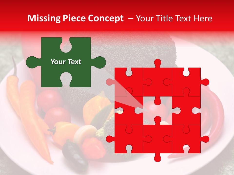 Gesundheit Peperoni Brokkoli PowerPoint Template