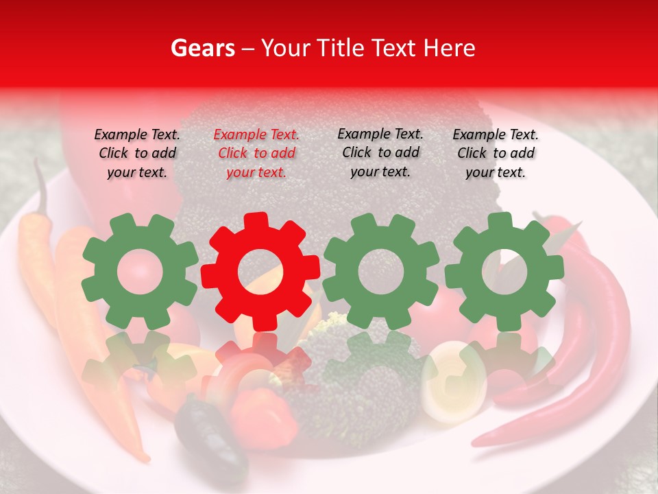 Gesundheit Peperoni Brokkoli PowerPoint Template