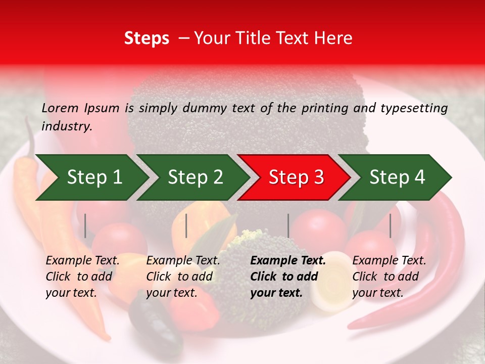 Gesundheit Peperoni Brokkoli PowerPoint Template
