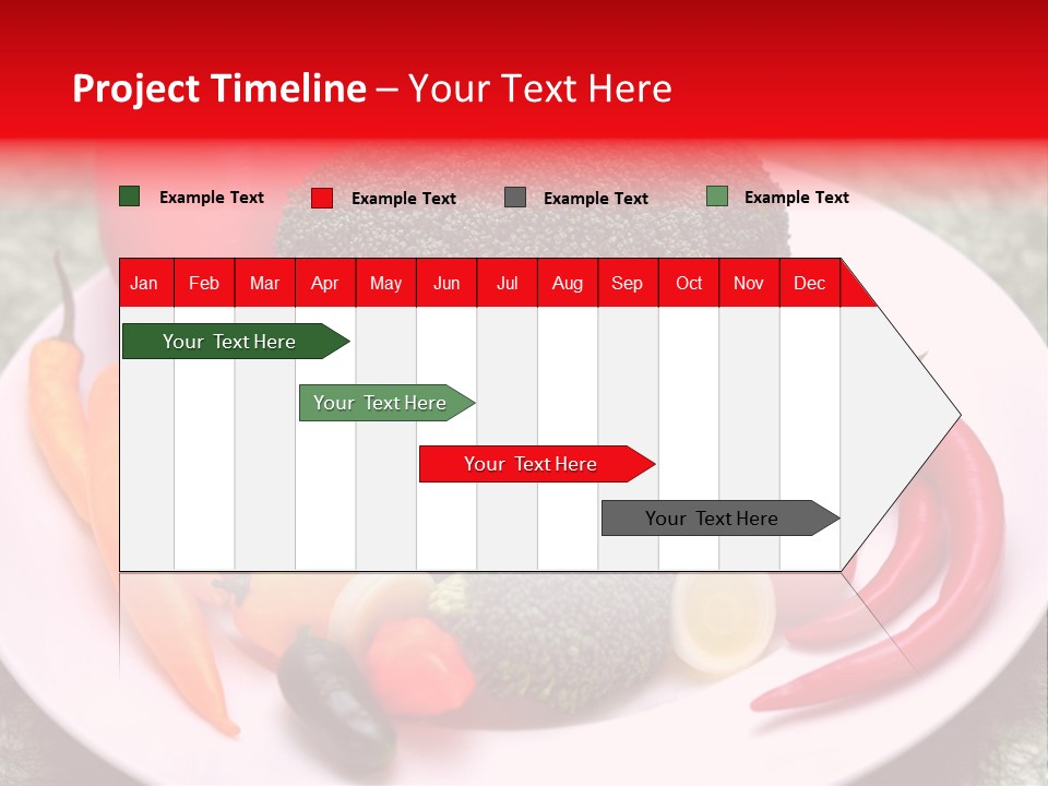 Gesundheit Peperoni Brokkoli PowerPoint Template