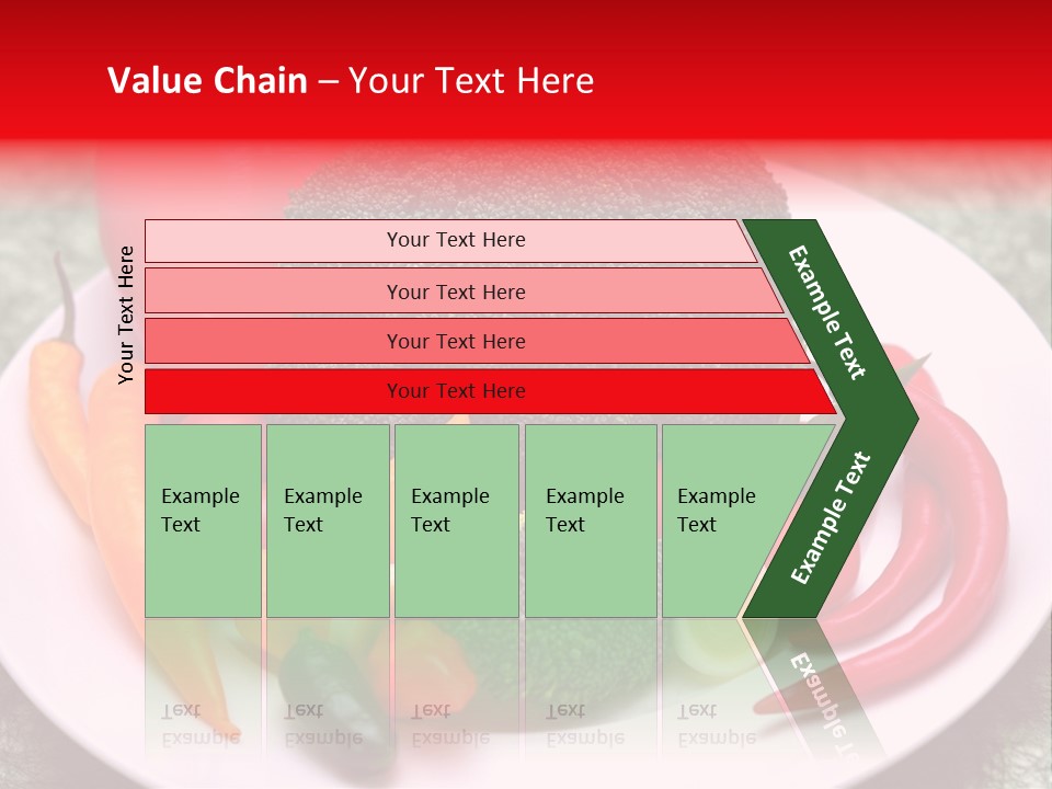 Gesundheit Peperoni Brokkoli PowerPoint Template