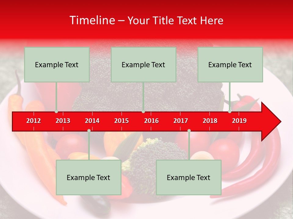 Gesundheit Peperoni Brokkoli PowerPoint Template