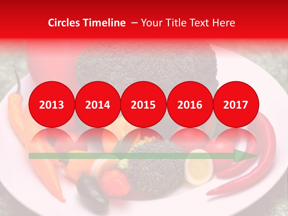 Gesundheit Peperoni Brokkoli PowerPoint Template