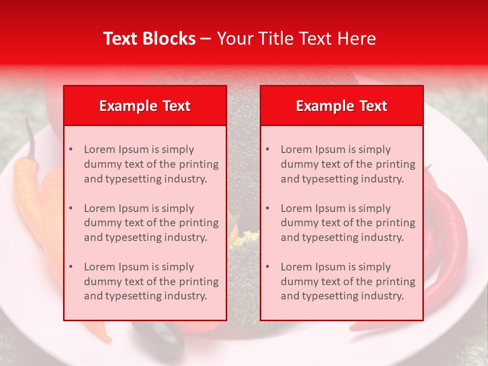 Gesundheit Peperoni Brokkoli PowerPoint Template