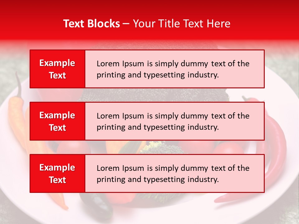 Gesundheit Peperoni Brokkoli PowerPoint Template