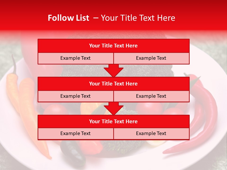 Gesundheit Peperoni Brokkoli PowerPoint Template