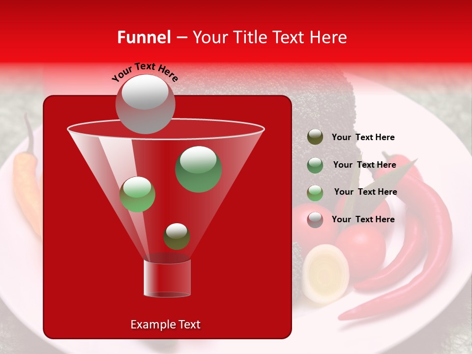 Gesundheit Peperoni Brokkoli PowerPoint Template