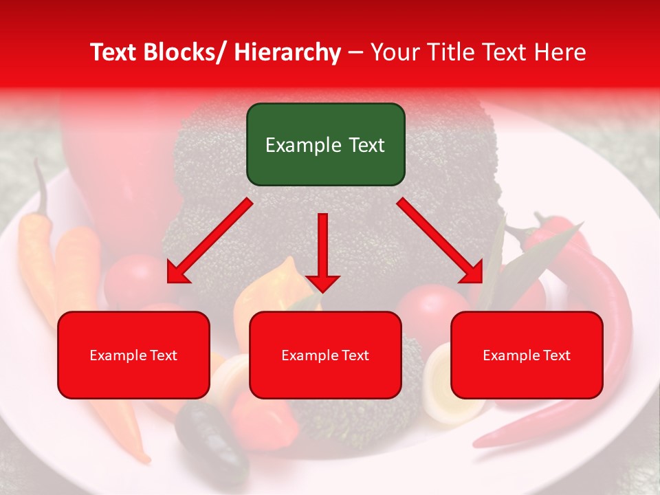 Gesundheit Peperoni Brokkoli PowerPoint Template