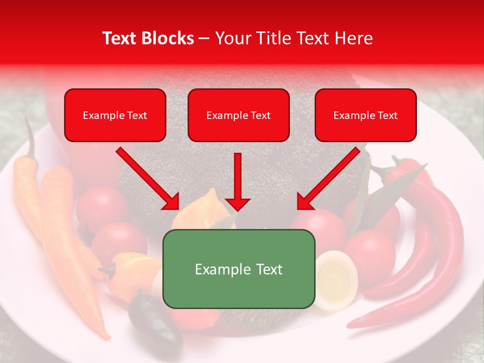 Gesundheit Peperoni Brokkoli PowerPoint Template