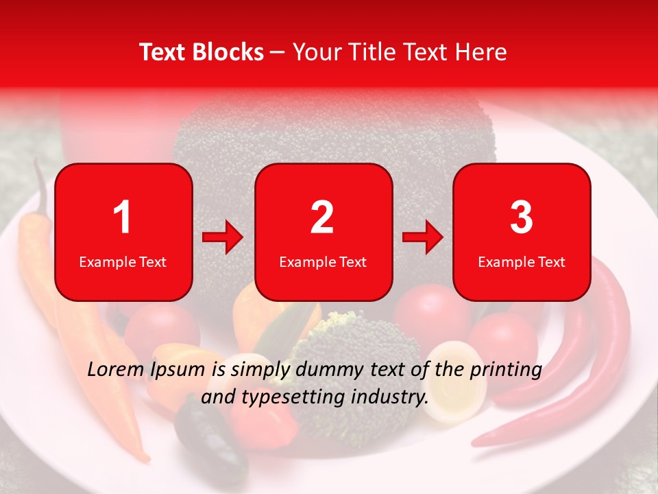 Gesundheit Peperoni Brokkoli PowerPoint Template