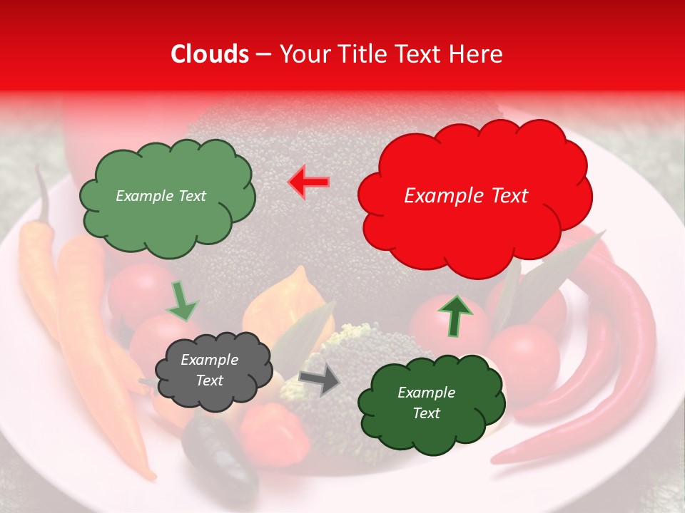 Gesundheit Peperoni Brokkoli PowerPoint Template