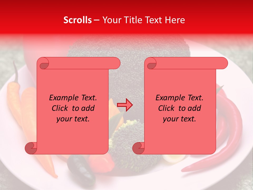 Gesundheit Peperoni Brokkoli PowerPoint Template