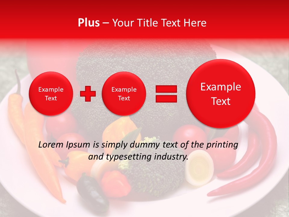 Gesundheit Peperoni Brokkoli PowerPoint Template