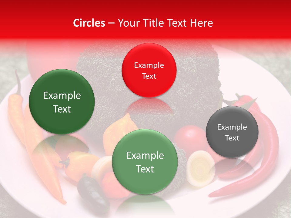 Gesundheit Peperoni Brokkoli PowerPoint Template