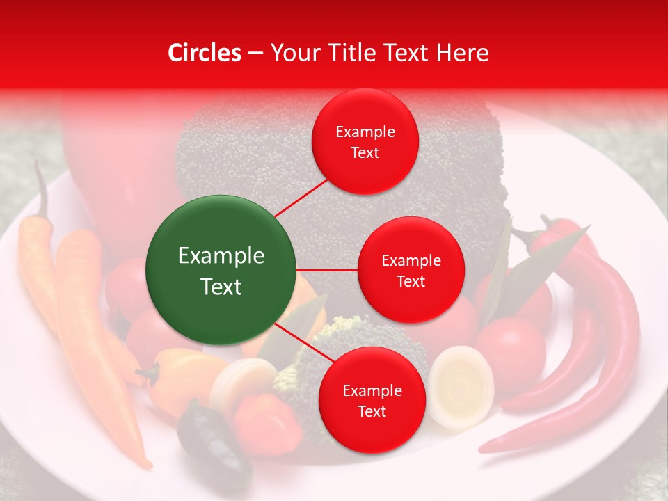 Gesundheit Peperoni Brokkoli PowerPoint Template