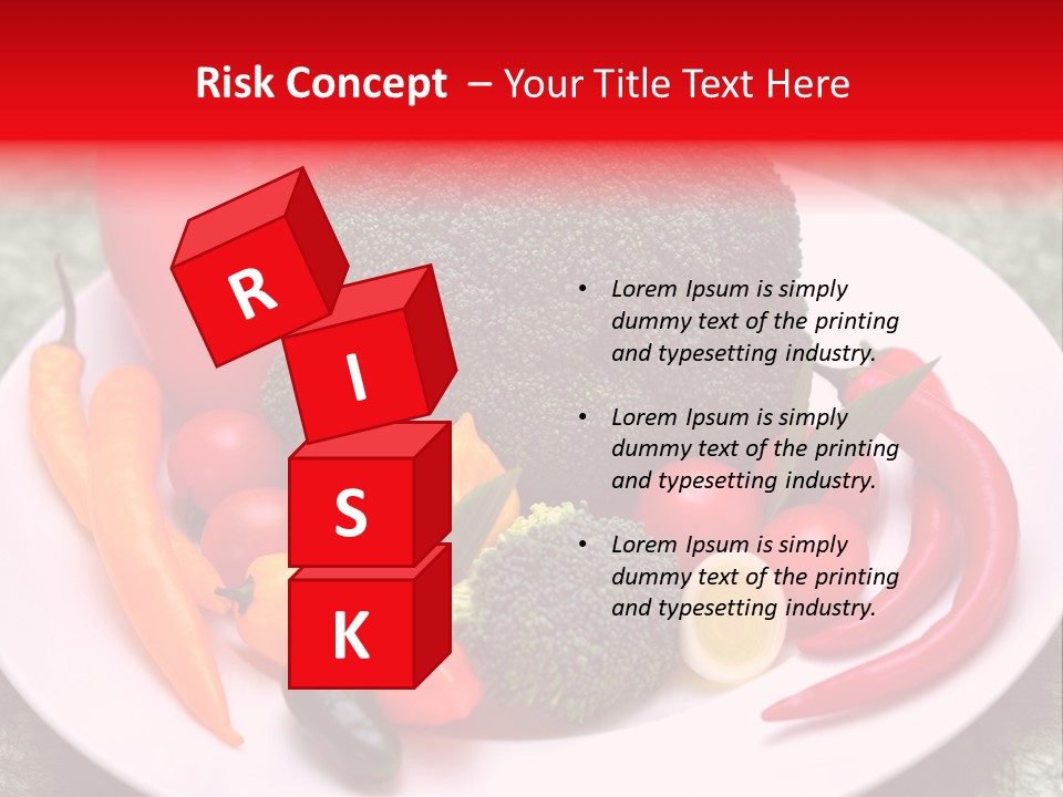 Gesundheit Peperoni Brokkoli PowerPoint Template