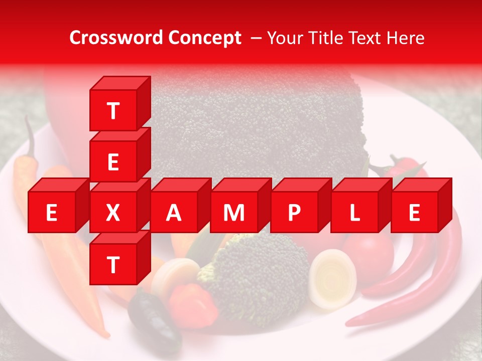 Gesundheit Peperoni Brokkoli PowerPoint Template