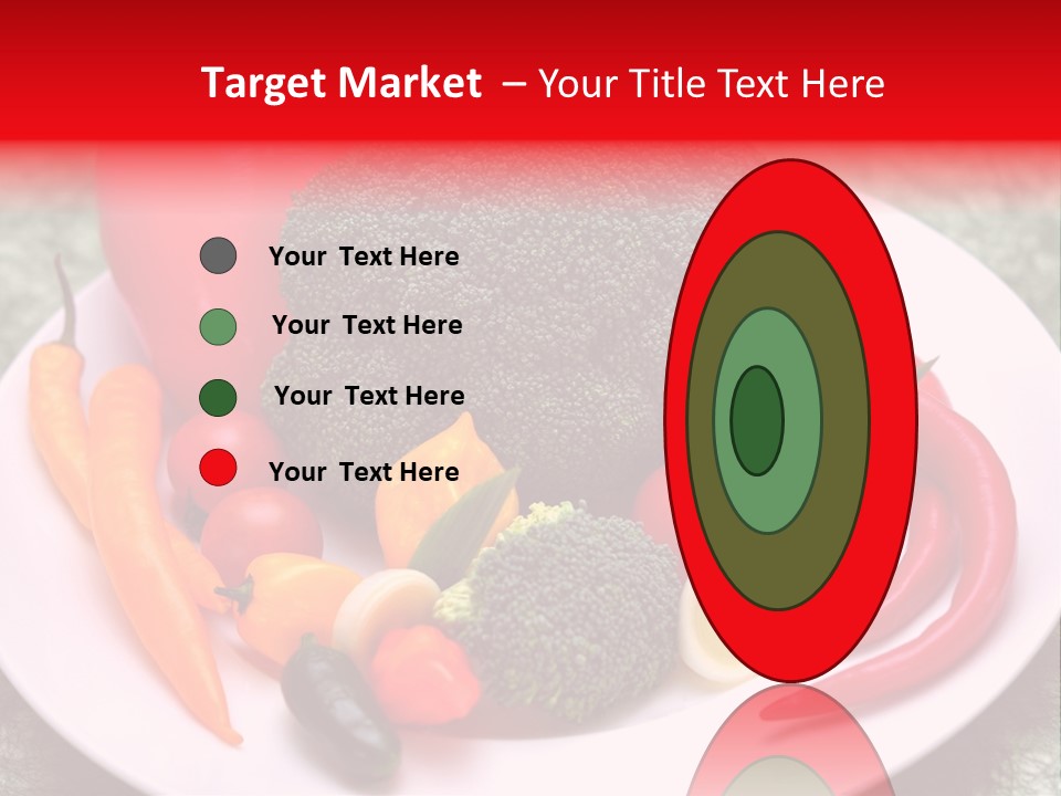 Gesundheit Peperoni Brokkoli PowerPoint Template