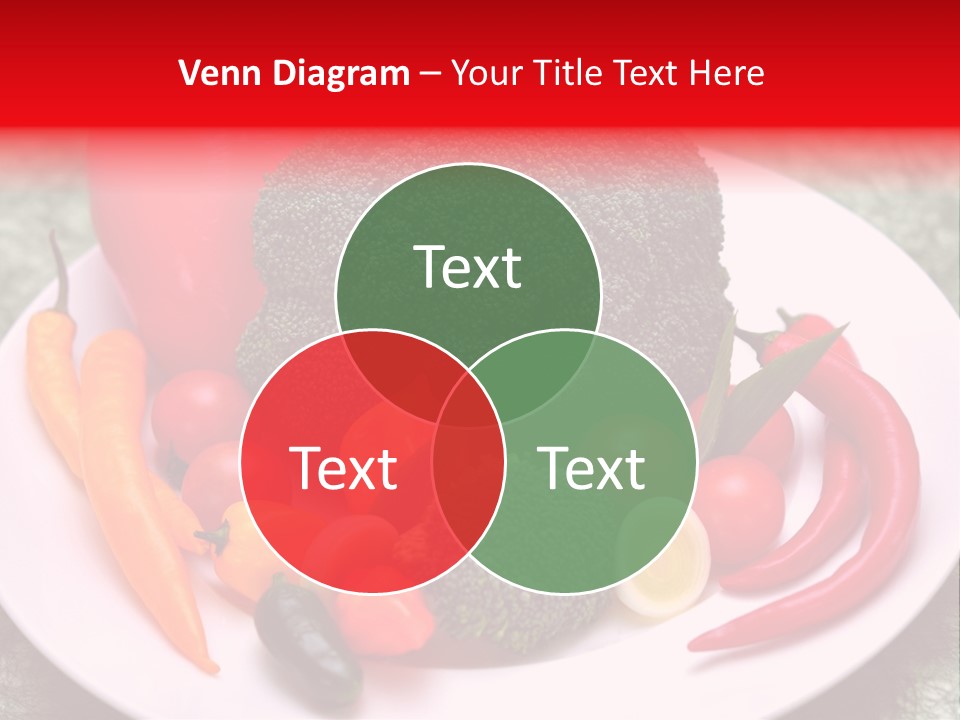 Gesundheit Peperoni Brokkoli PowerPoint Template