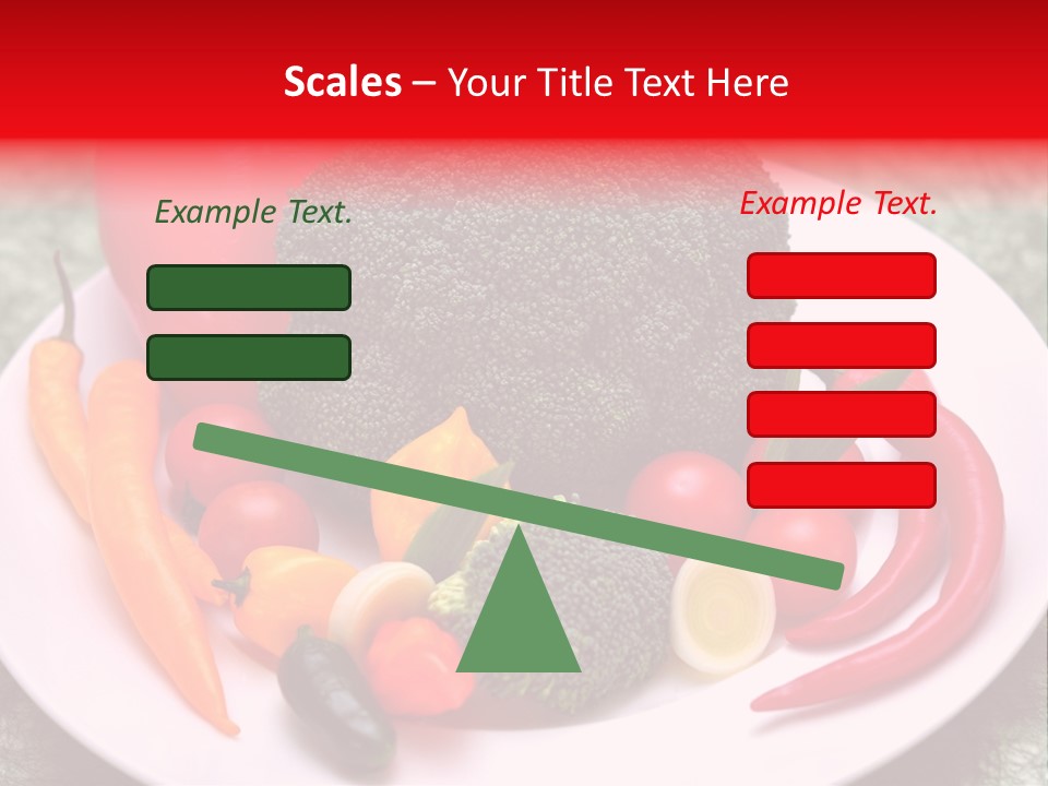 Gesundheit Peperoni Brokkoli PowerPoint Template