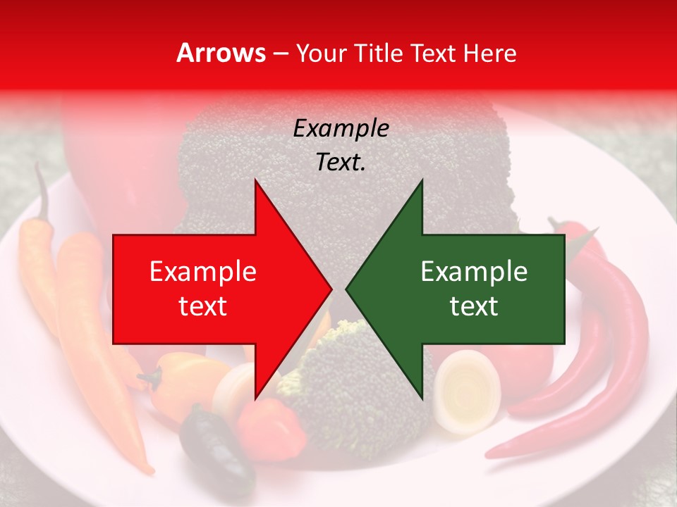 Gesundheit Peperoni Brokkoli PowerPoint Template