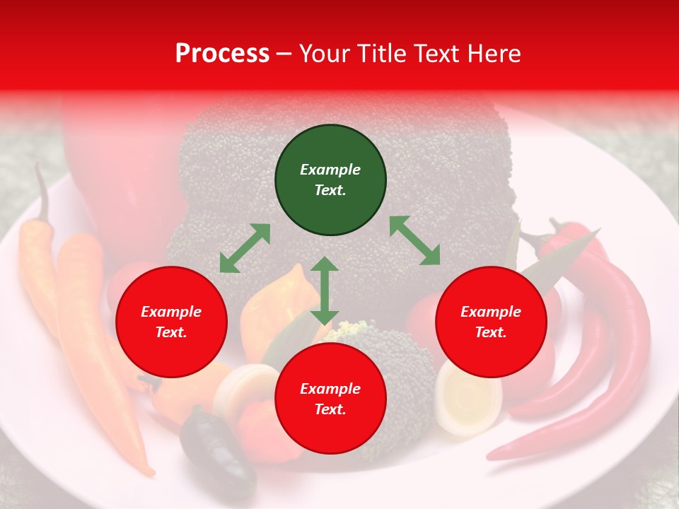 Gesundheit Peperoni Brokkoli PowerPoint Template