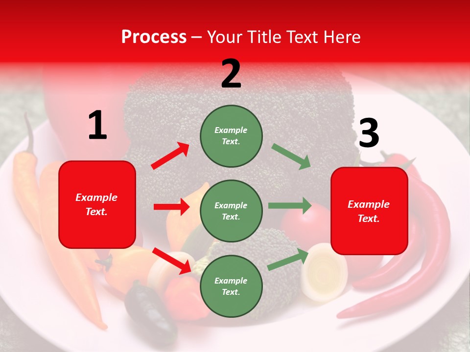 Gesundheit Peperoni Brokkoli PowerPoint Template