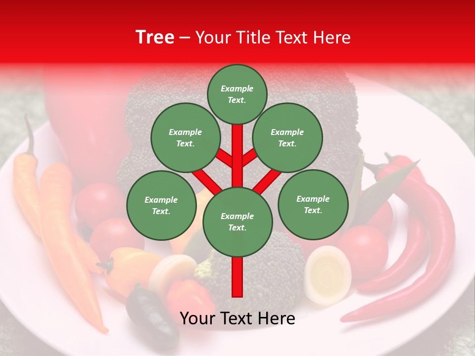 Gesundheit Peperoni Brokkoli PowerPoint Template