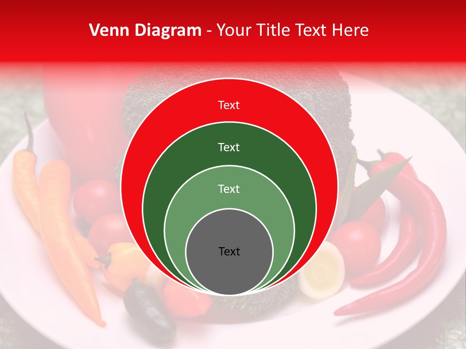 Gesundheit Peperoni Brokkoli PowerPoint Template