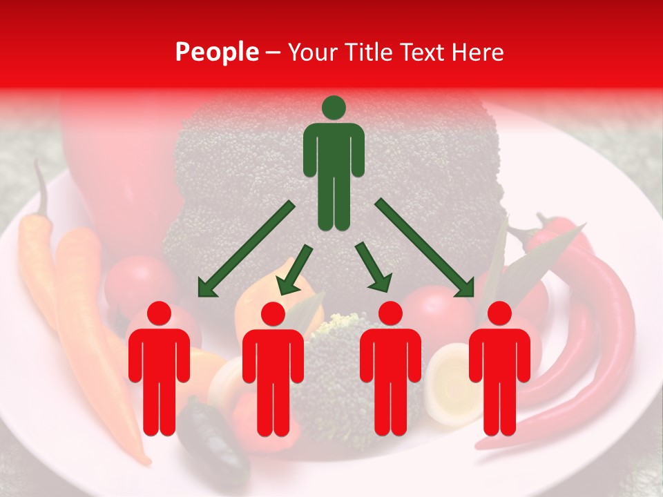 Gesundheit Peperoni Brokkoli PowerPoint Template