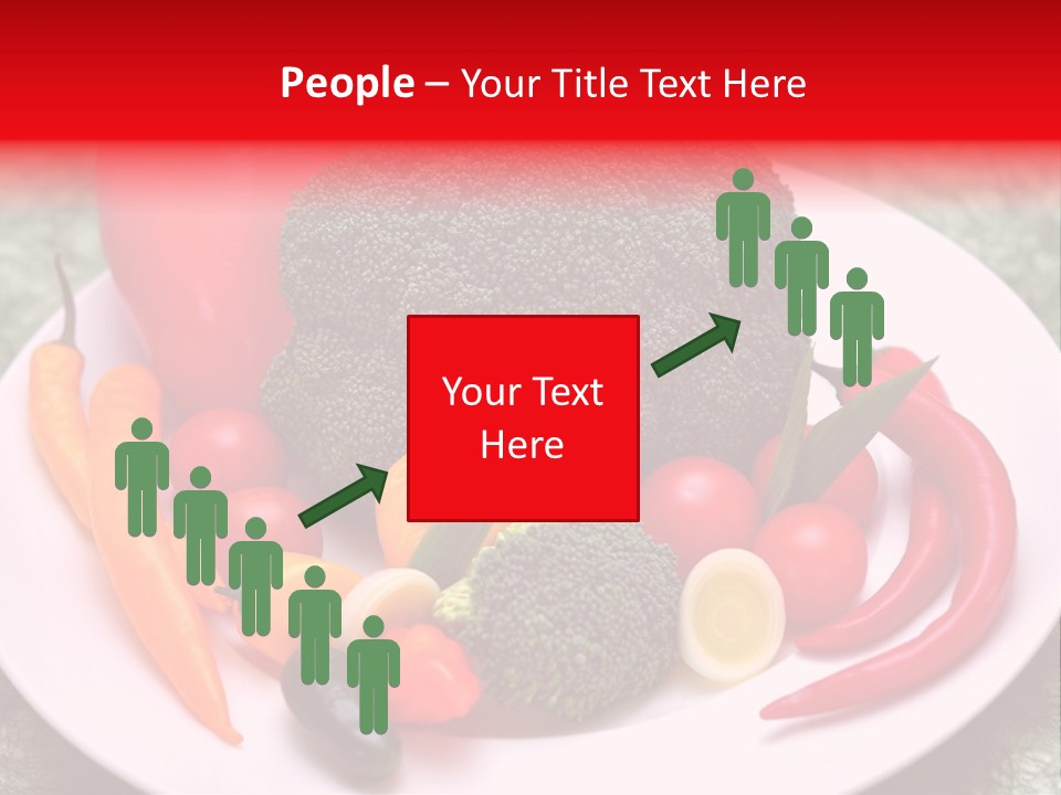 Gesundheit Peperoni Brokkoli PowerPoint Template