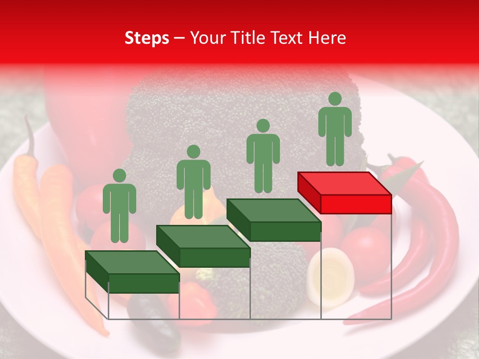 Gesundheit Peperoni Brokkoli PowerPoint Template