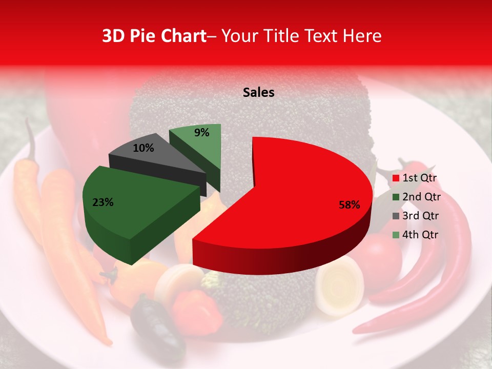 Gesundheit Peperoni Brokkoli PowerPoint Template