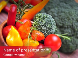 Vitamin Rosmarin Chili PowerPoint Template