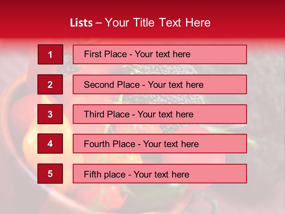 Vitamin Rosmarin Chili PowerPoint Template