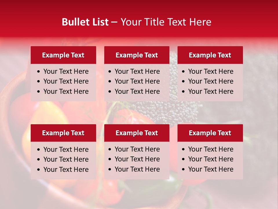 Vitamin Rosmarin Chili PowerPoint Template