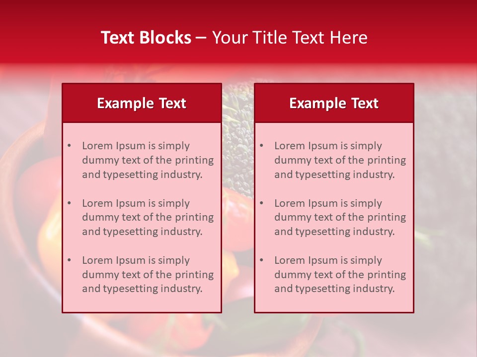 Vitamin Rosmarin Chili PowerPoint Template