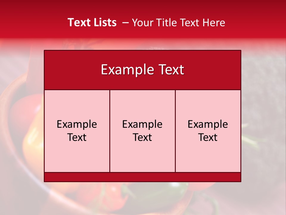 Vitamin Rosmarin Chili PowerPoint Template