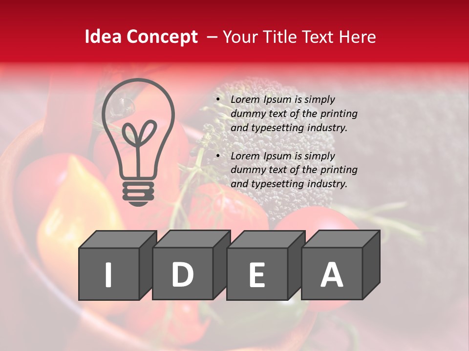 Vitamin Rosmarin Chili PowerPoint Template