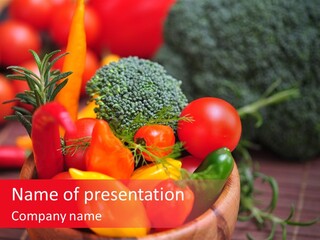 Dill Mediterran Paprika PowerPoint Template