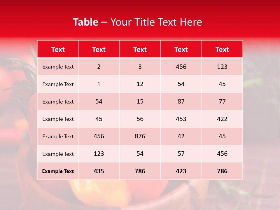 Dill Mediterran Paprika PowerPoint Template