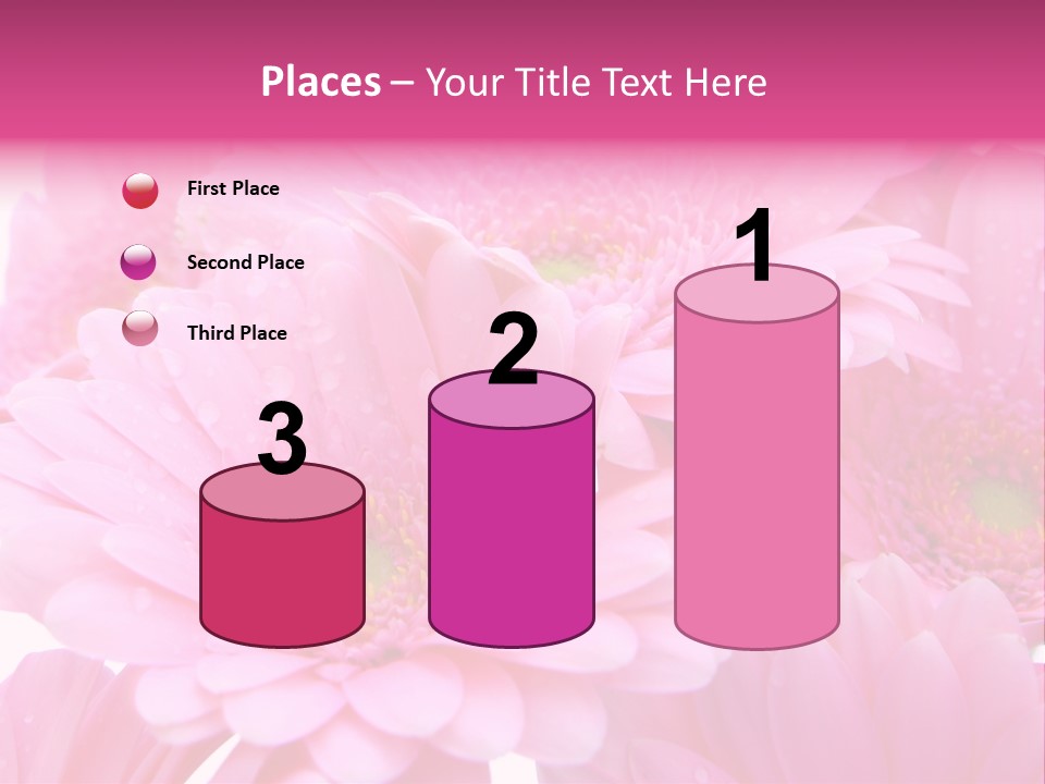 Muttertag Blumen Wei PowerPoint Template