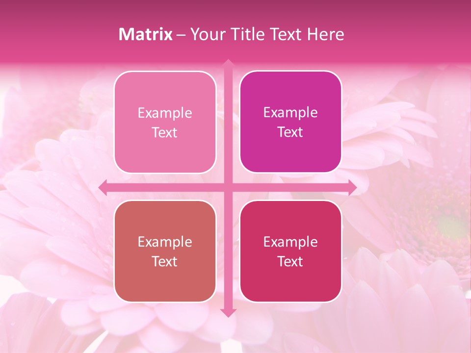 Muttertag Blumen Wei PowerPoint Template