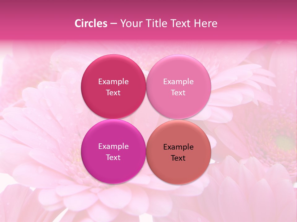 Muttertag Blumen Wei PowerPoint Template