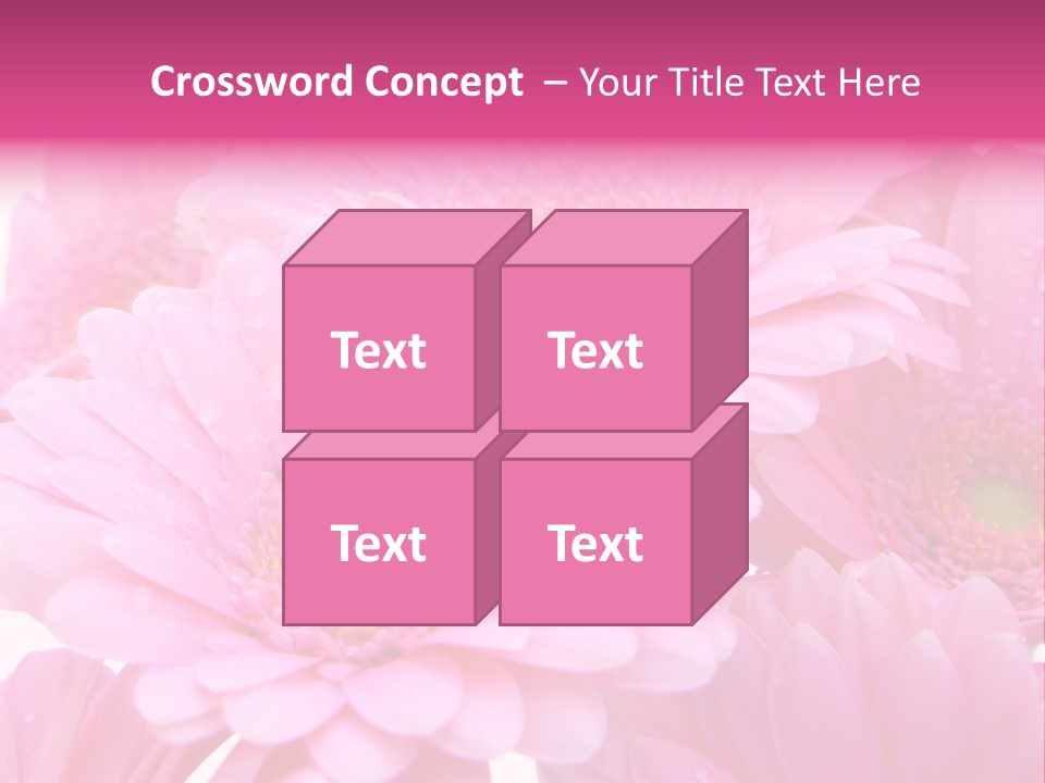 Muttertag Blumen Wei PowerPoint Template