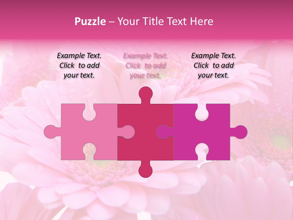 Muttertag Blumen Wei PowerPoint Template