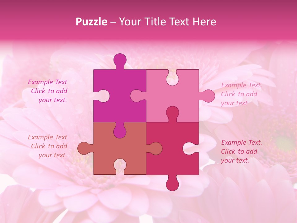 Muttertag Blumen Wei PowerPoint Template