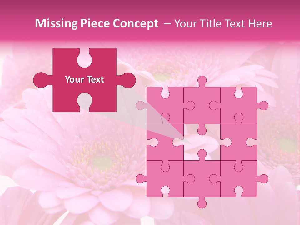 Muttertag Blumen Wei PowerPoint Template