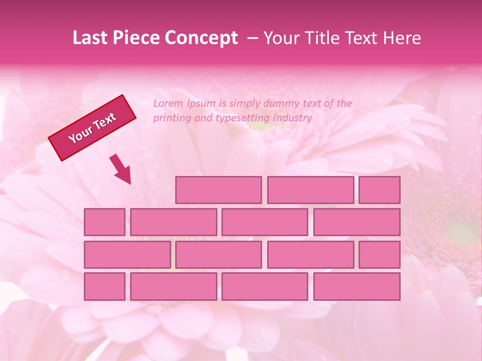 Muttertag Blumen Wei PowerPoint Template