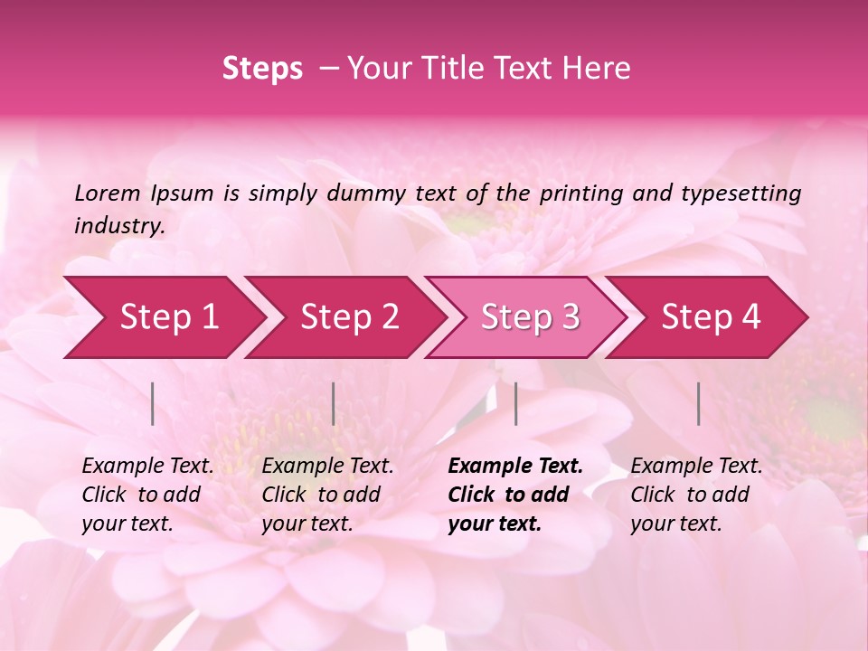 Muttertag Blumen Wei PowerPoint Template